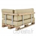 [en.casa] 1x Coussin d’assise en beige pour intérieur et extérieur rembourré meuble pour canapé euro palette - B071HP65KN
